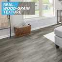 Art3d Peel and Stick Floor Tile Vinyl Wood Plank 36-Pack 54 Sq.Ft, Deep Gray, Rigid Surface Hard Core Easy DIY Self-Adhesive Flooring, 36 X 6 X 0.1 Inches