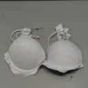 Push Up Bras for Women Add 2 Cups Sexy Lace Cleavage Extra Padded Plunge Bra Underwire 36B