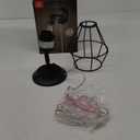 GLOBE Electric 1-Light Plug-in or Hardwire Industrial Cage Wall Sconce, Matte Black Finish