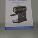 XIXUBX Espresso Machine, 20 Bar Pump Temperature Control, Compact Espresso Maker with Steam Milk Frother, Professional Coffee Makers for Home, Cappuccino Latte Machine, Gifts for Coffee Lover (Black)