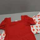 Arshiner Girls 2 Pieces Outfits Kids Square Neck Puff Sleeve Tops and Pants Set with Pockets 6-14 Years/140