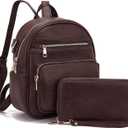 Idesort Small Backpack Purse for Women Girls Cute Backpacks Purse set with Wallet Convertible Shoulder bag