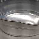 Little Giant Galvanized Round Tub (16.75 Gallon) Classic Utility Metal Bucket with Handle for Feeding, Watering, Washing (Item No. GWT1675)