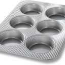 USA Pan Bakeware Nonstick Mini Round Cake Pans, Aluminized Steel (15-3/4 by 11)