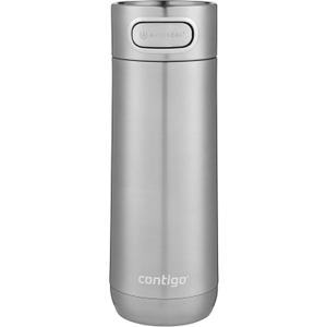 Contigo Luxe Vacuum-Insulated Stainless Steel Thermal Travel Mug 16 Ounces Stainless Steel
