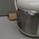 Buffalo Classic Rice Cooker with Clad Stainless Steel Inner Pot - Electric Rice Cooker for White/Brown Rice, Grain - Easy-to-clean, Non-Toxic & Non-Stick, Auto Warmer (5 Cup)