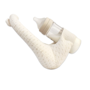 M BEBE, Nursing Pillow，Ergonomic Nursing Essentials for Bottle and Breastfeeding，Machine Washable，Soft Beige