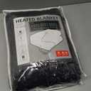 LaffyLo Electric Heated Blanket Full Size 72"84", Breathable & Luxurious Flannel, Soft Warm Gift with Over-Heat Protection, 4 Heating Levels & 10 H Auto Shut Off, Machine Washable, Dark Grey