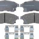 ACDelco Silver 14D1522CHF1 Ceramic Front Disc Brake Pad Set