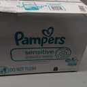 Pampers Sensitive Baby Wipes, Water Based, Clinically Proven, Hypoallergenic, and Unscented for Babies, 1008 Wipes Total (18 Flip-Top Packs) 