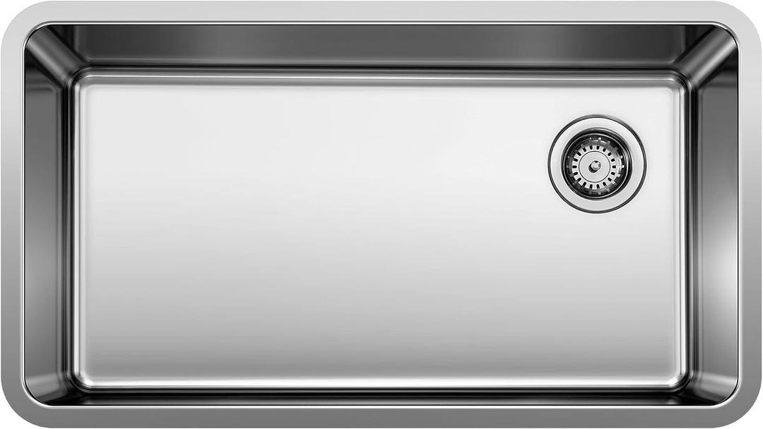 BLANCO, Stainless Steel 442763 FORMERA Single Bowl Undermount Kitchen Sink, 33" X 18"