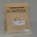 SHAPERX Strapless Shortie Bodysuit for Women Tummy Control Shapewear Seamless Sculpt Body Shaper with Removable Straps (Sienna Shorts)