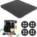 360 Rolling Tray Bamboo Appliance Slider for Kitchen Appliances, Coffee Maker Mat Tray for Countertops Sliding Tray for Coffee Maker Appliances Mat Easily from Under The Cabinet Black 11.613.9