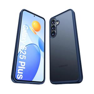 TORRAS Shockproof for Samsung Galaxy S25 Plus Case, 12FT Military-Grade Protection, Slim Case for Samsung S25 Plus Case, Matte Translucent Blue, Thin, Guardian Series