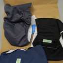 Wegreeco Washable Male Dog Belly Band - Pack of 3 - Washable Male Dog Belly Wrap, Small Doggie Dog Diapers Male for Doggy Puppy (Black, Charcoal, Navy, Small)