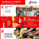 Shurhold Durable, Lightweight Aluminum Handles for Boats, RVs, and Home Cleaning Tools - 40" Fixed Length Handles