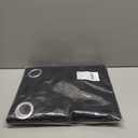 NICETOWN Pitch Black Solid Thermal Insulated Grommet Blackout Curtains/Drapes for Bedroom Window (2 Panels, 42 inches Wide by 63 inches Long, Black)