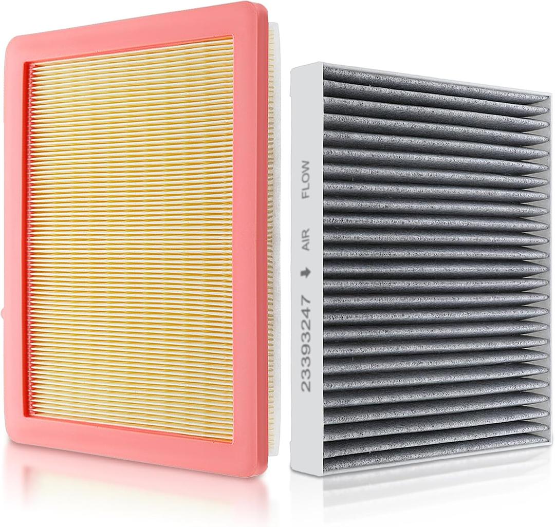 23279657 Engine and Cabin Air Filter 23393247 Compatible with GMC Terrain 2018-2020, Compatible with Chevrolet Equinox 2018-2020 CF11966