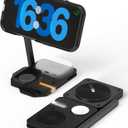 Aulumu MagSafe-Compatible M01 4-in-1 Wireless Charging Station | 15W Collapsible Magnetic Wireless Charger for iPhone 17 &Apple Watch/AirPods (Qi2 Versions)