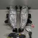 Fog Lights Assembly for 2011 2012 2013 Hyundai Sonata Replacement with Switch and Wiring 881 12V 27W Halogen Bulbs Clear Lens