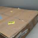 Modern Glass Coffee Table, Coffee Table for Living Room,Tempered Glass-top with Sturdy Wooden Base, Modern Coffee Tables for Small Space, Apartment, Office, Minimalist Design (Walnut)