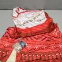 keaiyouhuo Princess Costume for Girls Adventure Outfit Ocean Princess Dress Up Halloween Costumes with Necklace