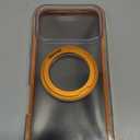 Privacy Case for iPhone 17 Pro Max with 360Stand [Built-in Anti Peeping Screen Protector] [Magnetic Ring ] Full Body Protective Phone 17ProMax Cover 6.9", Orange