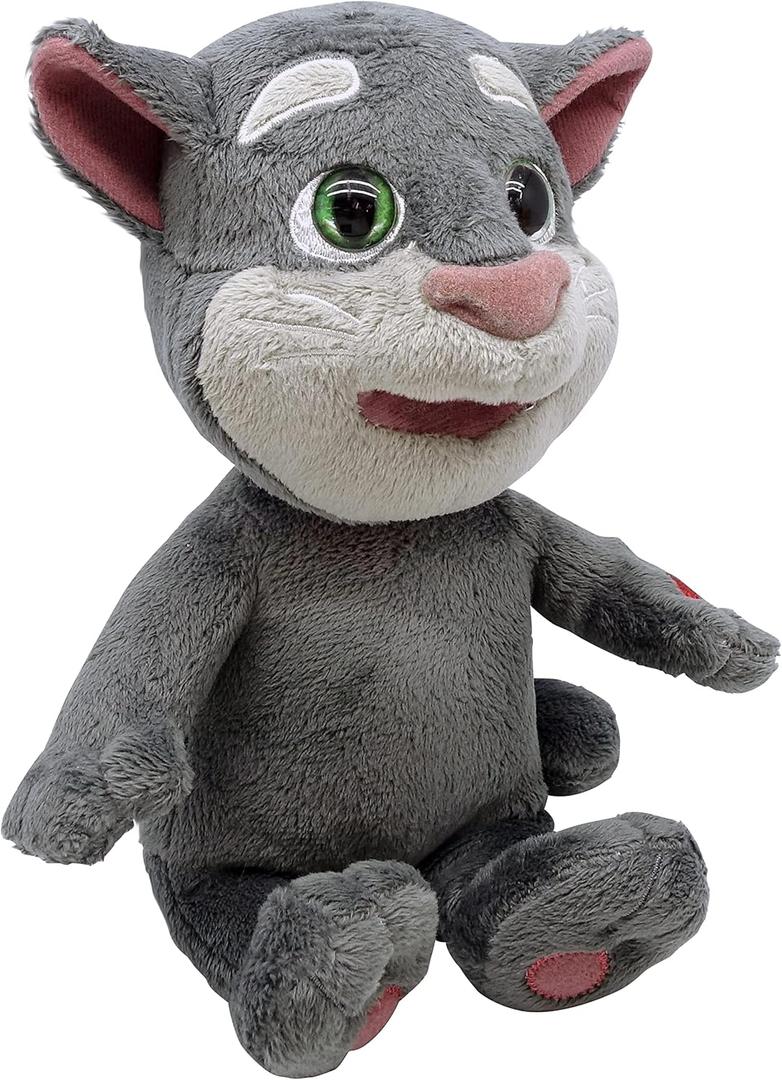 Official Talking Tom & Friends 10 Inch Tom Plush Toy with Interactive Talkback & App Sounds Features | an Original, Fun & Educational Cuddle Toy