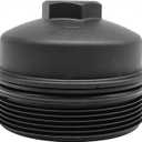 904-204 EC781 FL2016 Oil Filter Cap Compatible with Ford 2003-2007 6.0L 2008-2010 6.4L Powerstroke F250 F350 F450 F550 Super Duty E-350 Club Wagon Excursion Relpaces 1840754C91 3C3z-6766-Ca