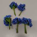 144pcs Artificial Mini Royal Blue Flower Stamen Pistil and Soft Stem,20mm Tiny Berry for DIY Wedding Make Bridal Hair Clips,Cake Top,Wrist Corsage Boutonniere,Candle Rings Wreath Bracelet Flower