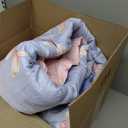 AIKASY Pink and Light Purple Twin Comforter Set with Sheets, Bed in a Bag 6-Pieces,Branches and Flowers Printing Design, Ultra Soft Down Alternative All Season Bedding Set (Twin, Blossom Stem)