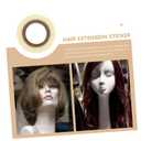 2rolls Easy Application Hair Wig Tape Yards Removable Adhesive for Women Hair Extensions Lace Front Wig (5x5cmx2pcs, Whitex2pcs)