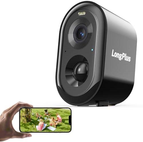 LongPlus Security Cameras Wireless Outdoor Camera Wireless Camera for Home Security, 2K Battery Powered WiFi Cameras with AI Motion Detection, 2-Way Talk, Cloud/SD Storage