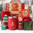 Christmas Gifts for Women, 2025 Christmas Gift Ideas, Xmas Gifts for Mom Teacher Coworkers Girlfriend Wife Sister Nurse, Merry Holiday Gifts Basket Set & Secret Santa Box Set