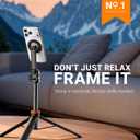 EUCOS 63" Magsafe Tripod, Tripod for iPhone & Magnetic Selfie Stick Tripod with Remote, Strong Magnetic Phone Holder for Magsafe, Extendable Phone Tripod Stand for iPhone/Android