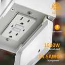 Yisuro Porch Lights with GFCI Outlet, Dusk to Dawn Motion Sensor Outdoor, 3 Lighting Modes Exterior Light Fixture, Outside for House Front Door Patio Garage(White)