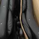 Executive Leather Office Chair, Computer Chair with Thick Cushion & Lumbar Support, Ergonomic Desk Chair with Adjustable Headrest & Armrests, Black