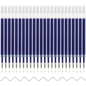 24 Pcs Retractable Black Gel Ink Refills, 0.7 mm Point Blue Ink