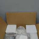 Unicozin Modern Bathroom Light Fixtures, 4 Light Vanity Lights Over Mirror, Brushed Nickel Wall Lamp with Clear Glass for Living Room Cabinet Bedroom Porch