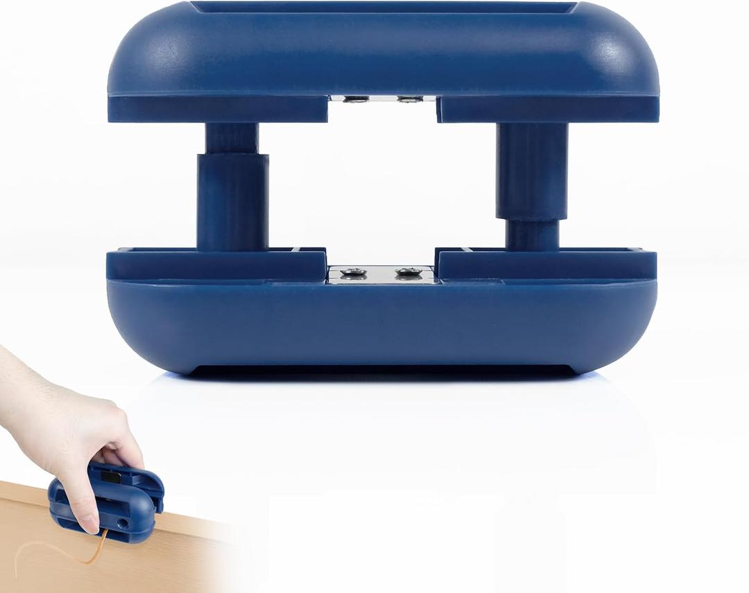 Edge Banding Trimmer with [Tungsten Carbide Blades] & ABS Body, Pneumatic Edge Banding Cutter for Laminate, Melamine, Wood, PVC, Veneer - Double Edge Operation (Blue)