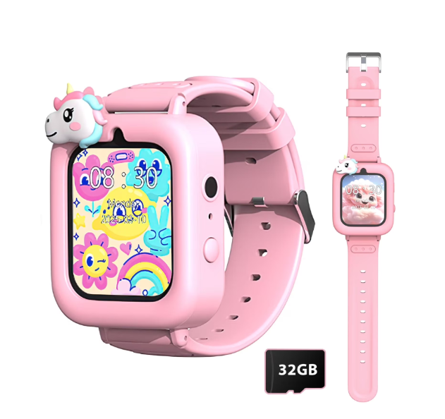Kids Smart Watch Boys Gift Age 3-12 with 39 Games Alarm Clock Camera Video Music Player Pedometer Flashlight 12/24 hr HD Touch Screen Kids Watch Birthday Boys Gift Toys for 4 5 6 7 8 9 10 Years Olds, Pink