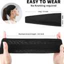 2 x Sports Headbands for Women, Moisture Wicking Workout Headband, Stylish Comfortable and Stretchy Non Slip Headband, Sports, Yoga, Running Essentials for Women, Sweat Absorption and Quick Drying (Black/White/Grey)