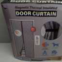 Magnetic Thermal Insulated Door Curtain, Fits Door Size 38" x 82",Durable Oxford Cloth&Thicken Polyester Fiber Fill, Efficient Temperature Control, Durable Construction, Soundproof and Windproof (Polyester Dark gray)