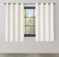 MODAVARI HOME FASHIONS PALMA BLACKOUT THERMAL LINED SINGLE PANEL GROMMET BOUCLE TEXTURE EASY CARE1PANEL63 In L 62 in W