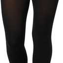 Hanes EcoSmart Women's Same to Waist, Sheer Toe, Blackout Opaque Tights (XX-Large)