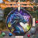 3.5 Inch Ceramic Christmas Tree Ornament, Dragon Christmas Ornaments, Heirloom Keepsake, Gift Exchange, Gift Idea, Bauble Present