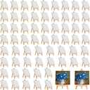 32 Pack 5 x 5 Inch Mini Canvases with Easel Sets for Painting Small Art Stretched Canvases Panels Pack with Wood Display Easel for Kids Classroom Crafts Back to School