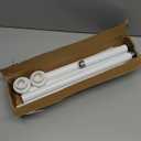 Shower Curtain Rod, 1" Diameter Heavy Duty Tension Shower Rod, Non Slip Adjustable 28-74 inch No Drill Shower Curtain Rods Spring Tension For Bathroom, Shower Stall, No Rust, White