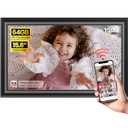 64GB 15.6" Frameo Digital Picture Frame WiFi, Large Electronic Photo Frames 1920 x 1080 IPS FHD Touch Screen, Send Photos from Your Phone from Anywhere, Best Gifts for Parents and Grandparents