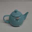 Sweese Teapot, Porcelain Tea Pot with Stainless Steel Infuser, Blooming & Loose Leaf Teapot - 27ounce, Turquoise (27oz)